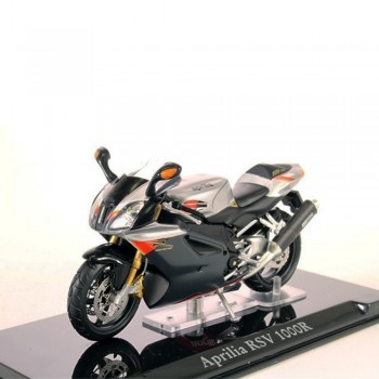 Machetă moto Magazine Models [1:24] - Aprilia RSV 1000R - Silver/Black